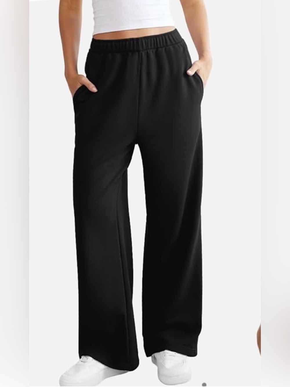 NWT DLOODA Wide Leg Sweatpants Interior Drawstring Baggy Sweat Pants Size Small